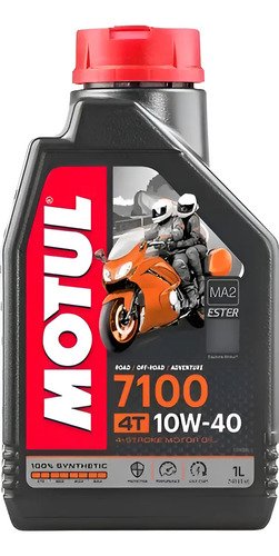 Motul 7100 10w40 Sintético 4 Tiempos 1 Litro, Aceite Pra Moto
